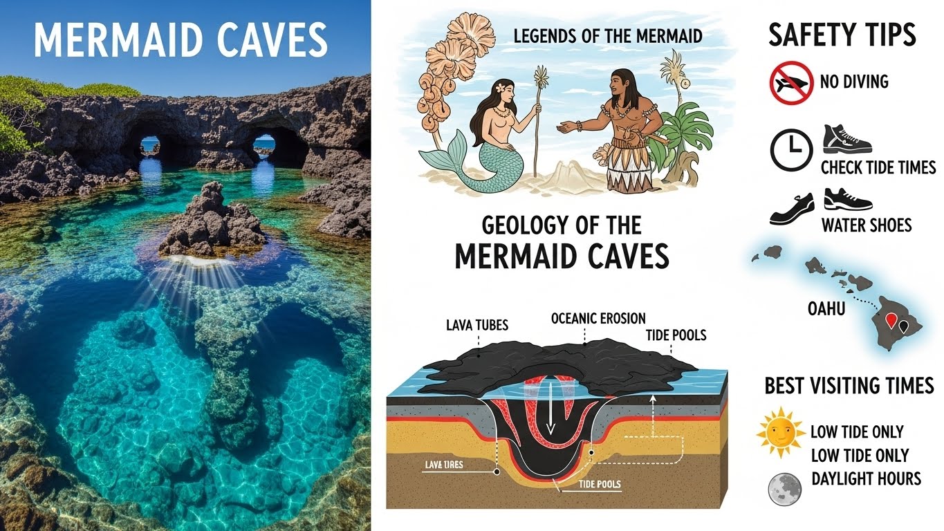 mermaid caves oahu