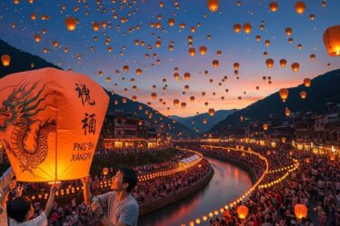 pingxi sky lantern festival
