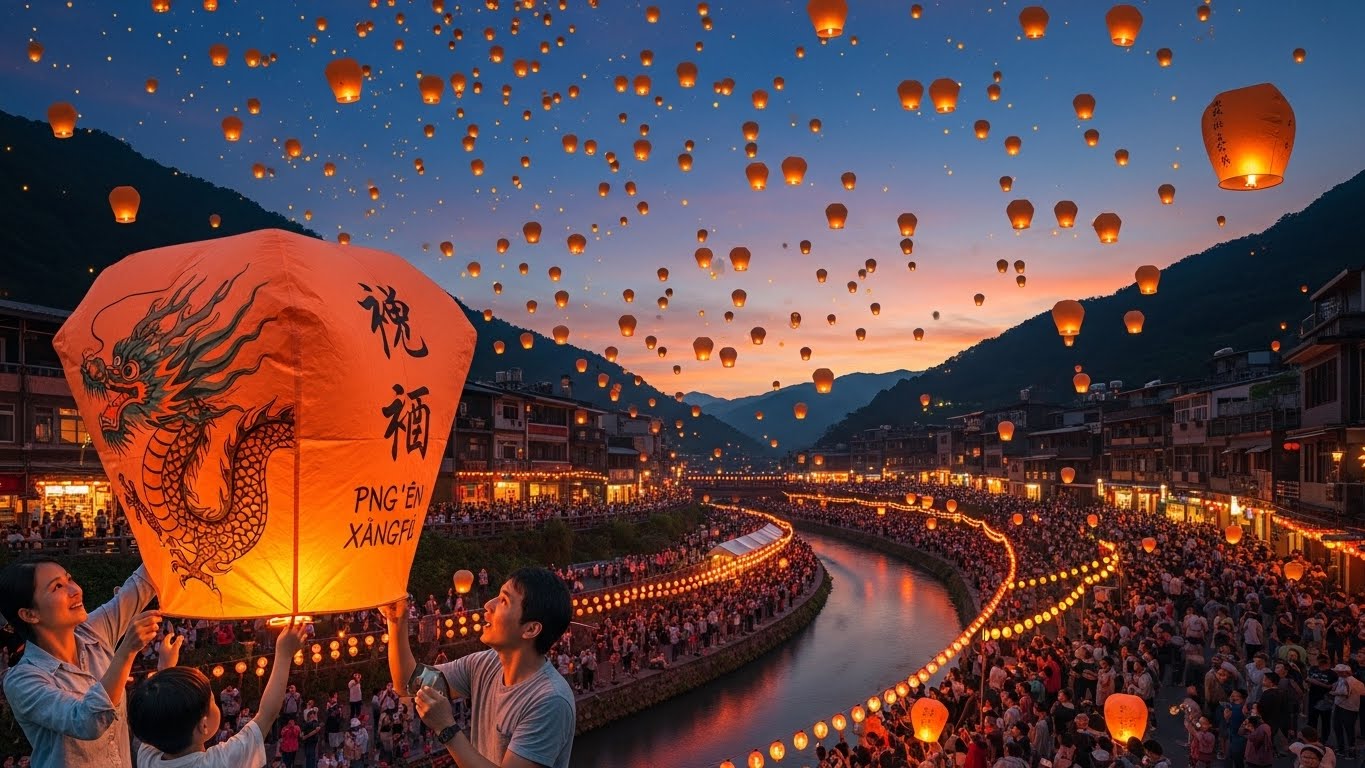 pingxi sky lantern festival
