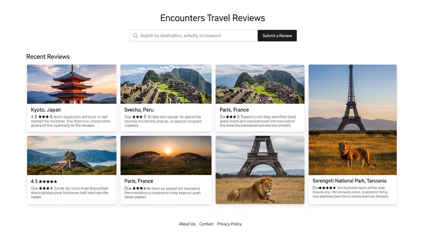 encounters travel reviews