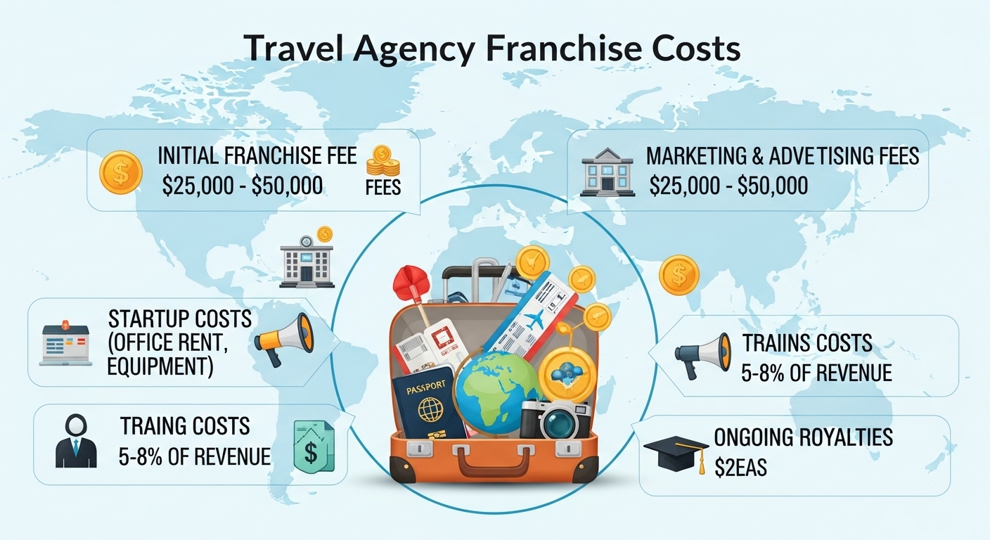 travel agency franchise cost